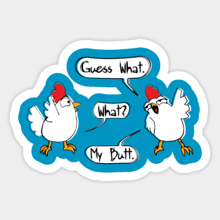 Chicken Butt Sticker